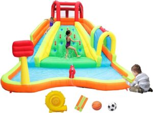 Kids outdoor blow up water slide